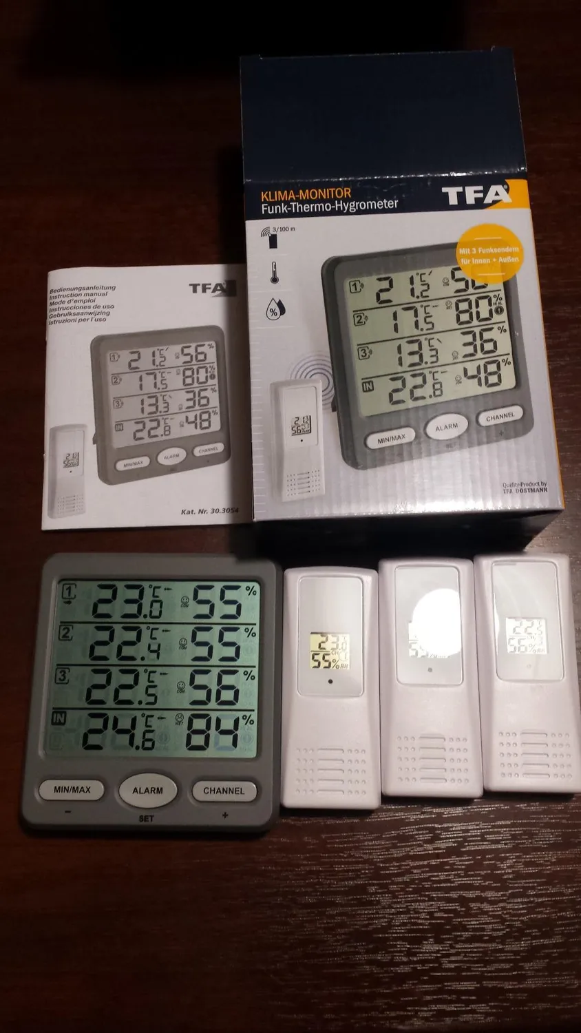TFA Dostmann 30.3054.10 Klima-Monitor 3 Sender