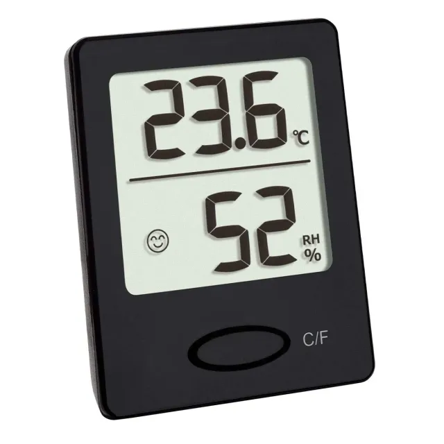 TFA Dostmann 30.5041 Thermo-Hygrometer schwarz Smiley