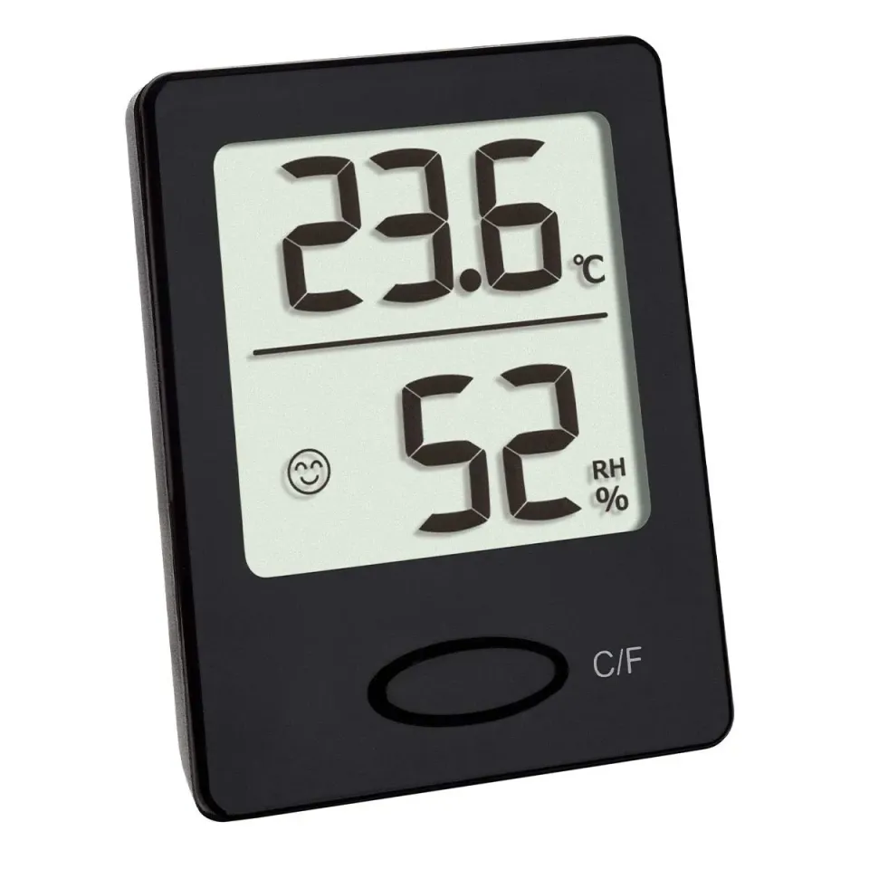 TFA Dostmann 30.5041 Thermo-Hygrometer schwarz Smiley