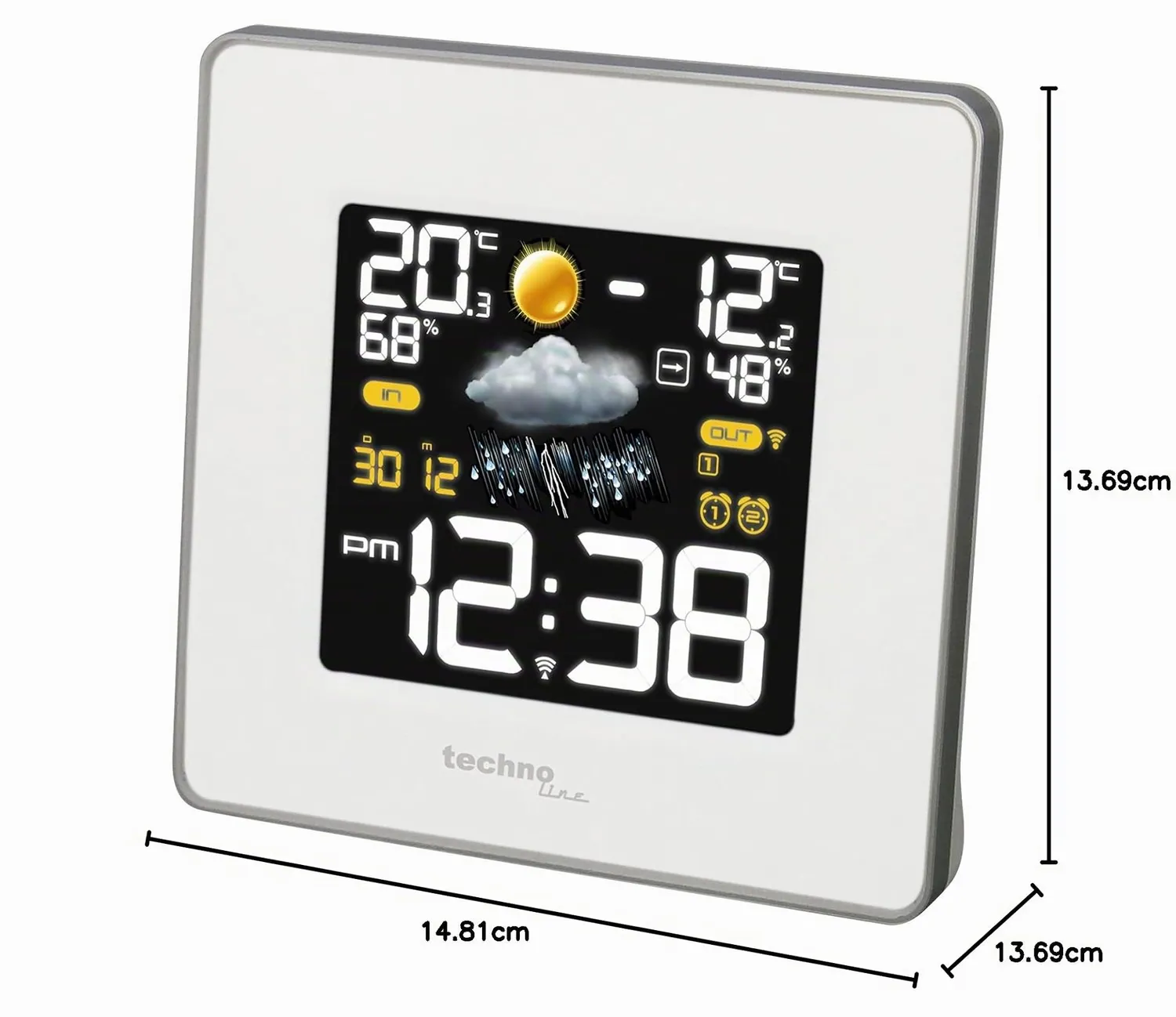 Technoline WS 6440 Premium Wetterstation weiß