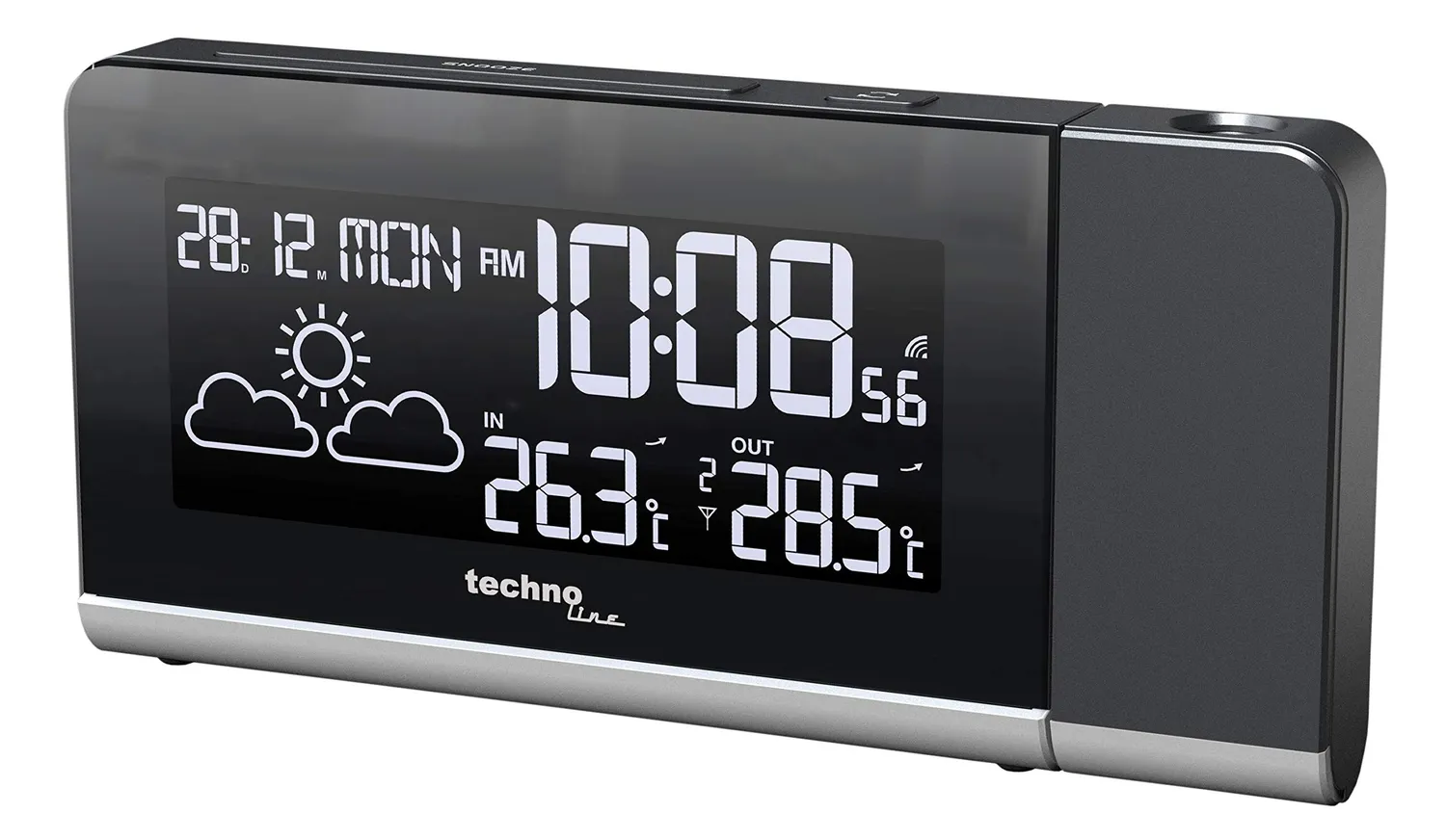 Technoline WT 539 Projektionswecker Funk mit Wettervorhersage