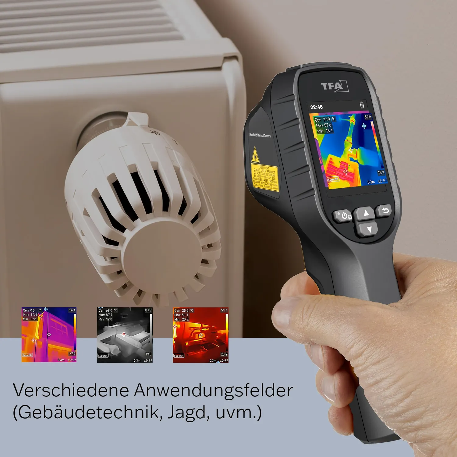 TFA Dostmann Visualtemp 31.1144 Wärmebildkamera -20 bis 550°C
