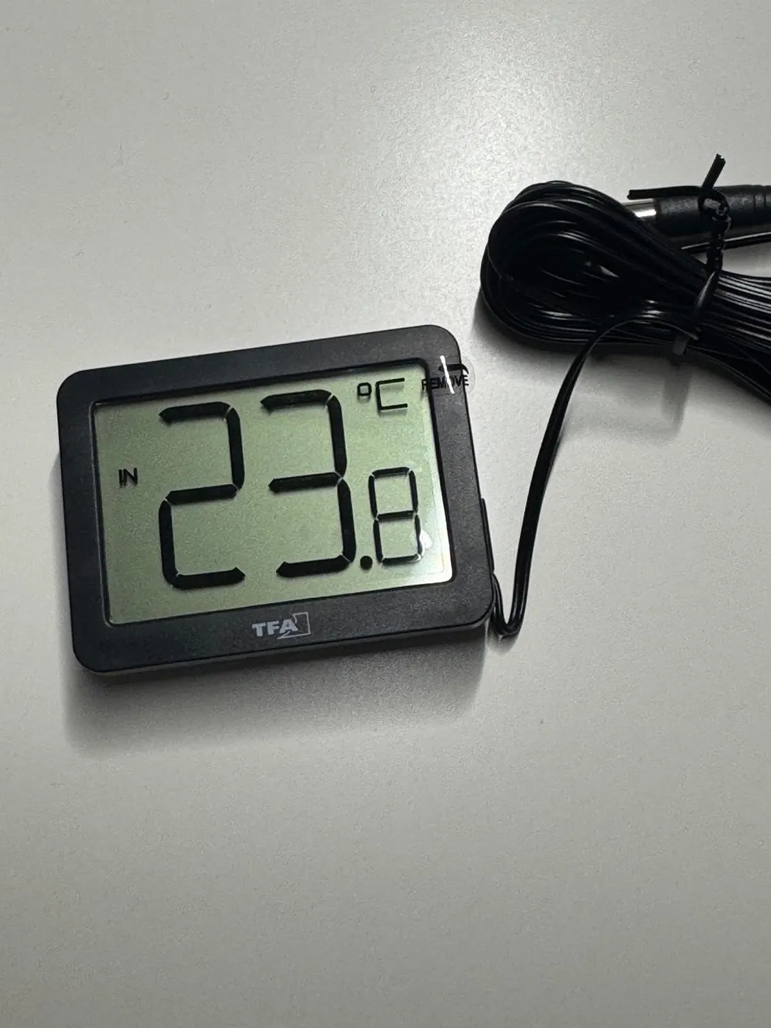 TFA Dostmann 30.1066.01 Thermometer Schwarz Kabel