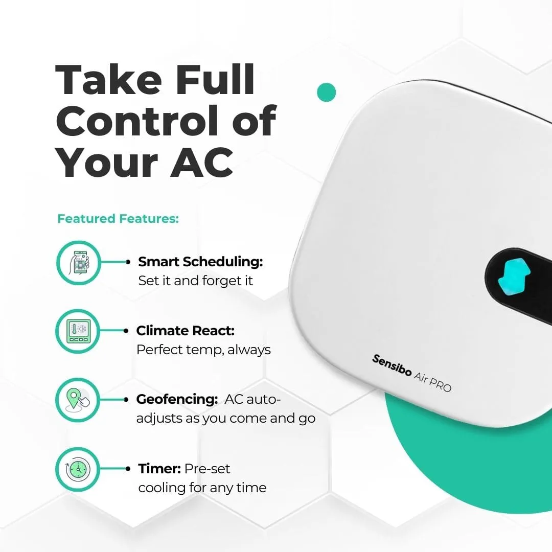 Sensibo Air PRO Klimaanlagensteuerung Single Kit mit Raumklima