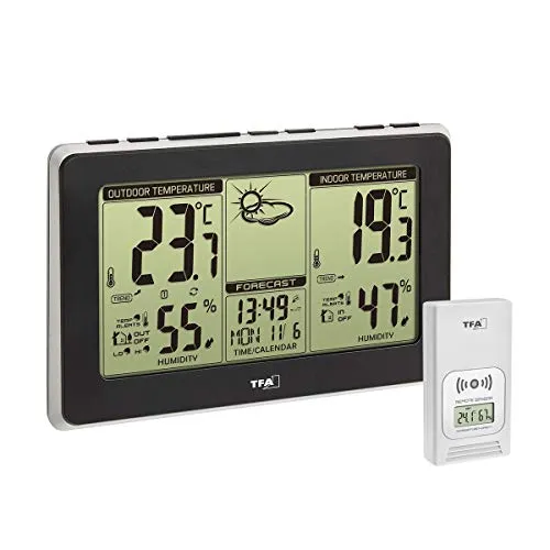TFA Dostmann Mondo 35.1151.01 Funkwetterstation Bundle Batterien