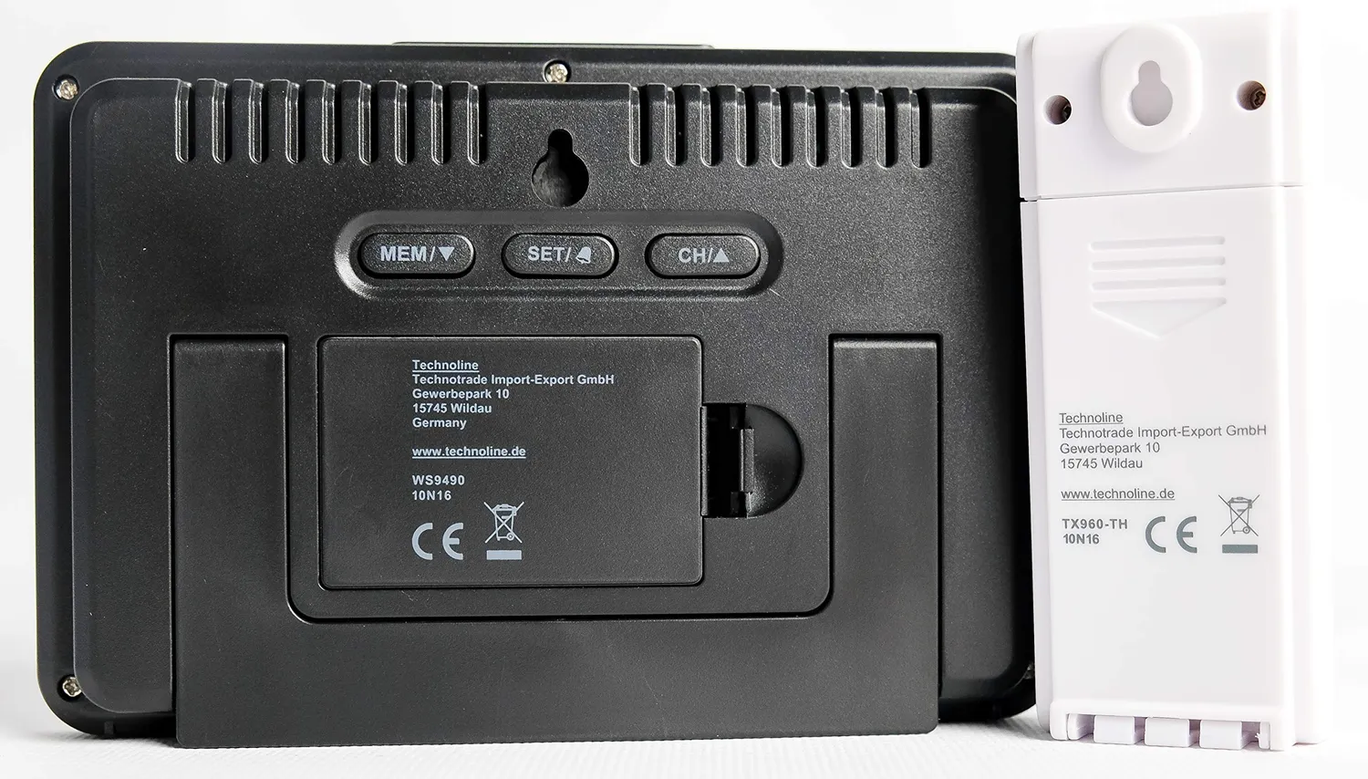 Technoline WS 9490 Wetterstation schwarz mit Außensender