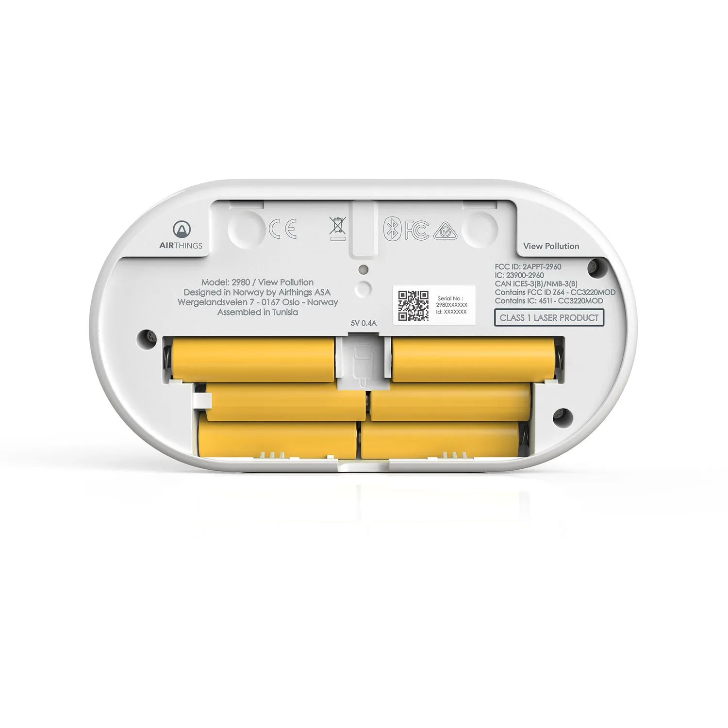 Airthings View Pollution 2980 Feinstaubmessgerät WLAN PM2.5