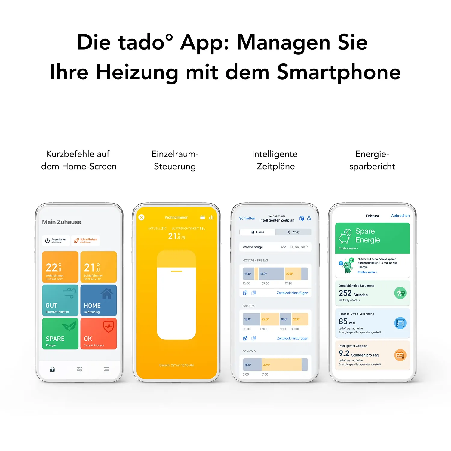 tado° V3+ Funk Thermostat Starter Kit mit Standfuß