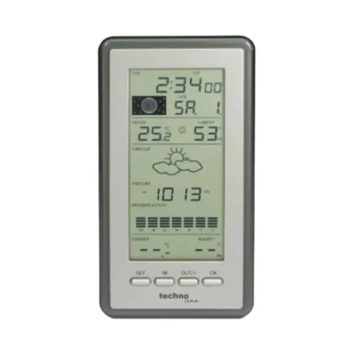 Technoline WS 9040-IT Wetterstation silber mit Außensender