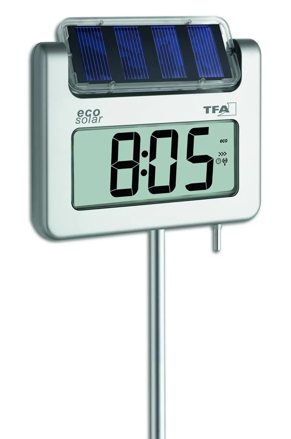 TFA Dostmann Avenue Plus Gartenthermometer Solar silber
