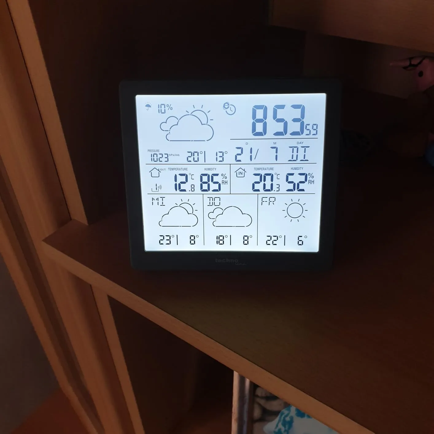Technoline WD 2200 WLAN-Wetterstation mit Außensensor App
