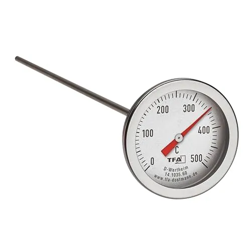TFA Dostmann 14.1035.60 Backofenthermometer Edelstahl 500°C