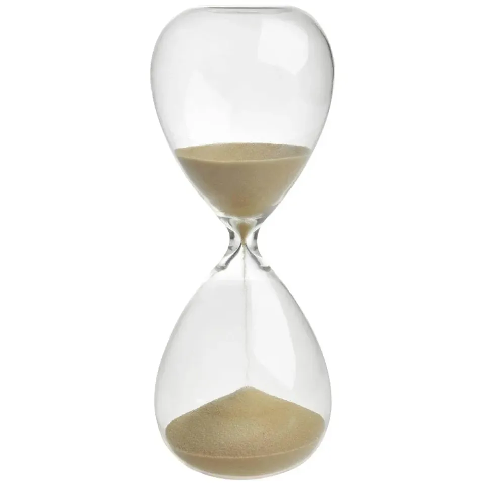 TFA Dostmann 18.6009 Sanduhr 15 Minuten Gold aus Glas