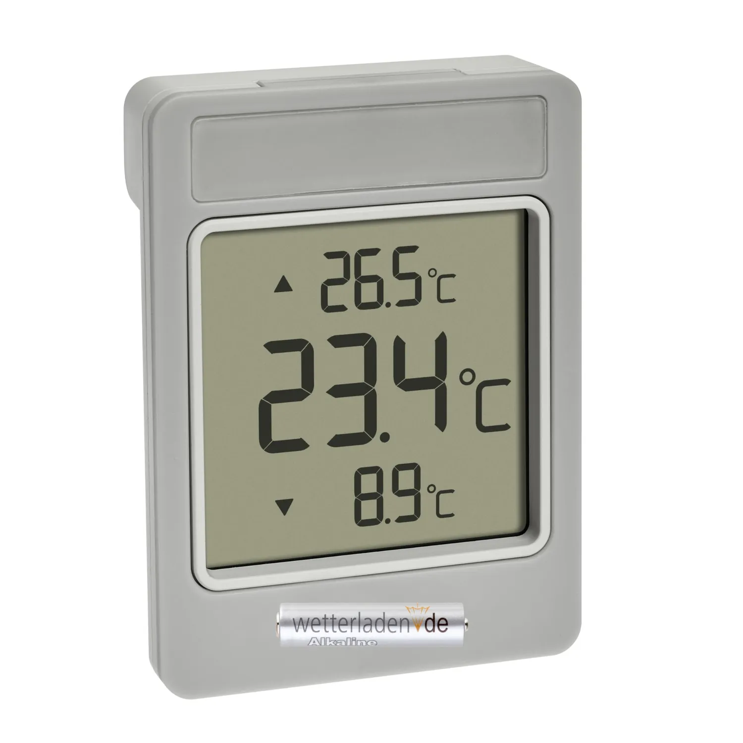 TFA Dostmann Windoo 30.1067.15 Fensterthermometer Grau wetterfest