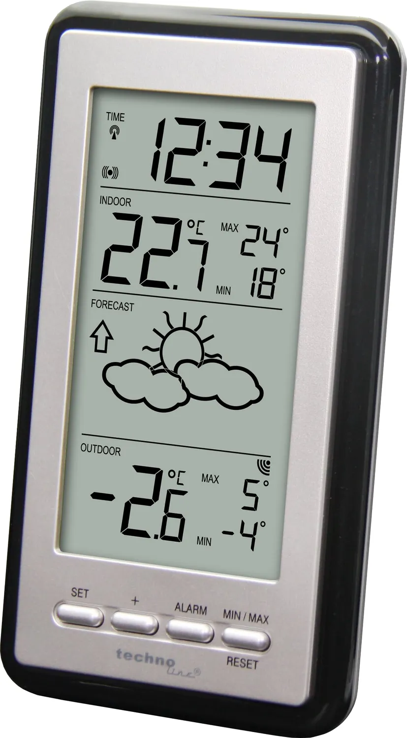 Technoline WS 9130 Funk-Wetterstation schwarz Vorhersage