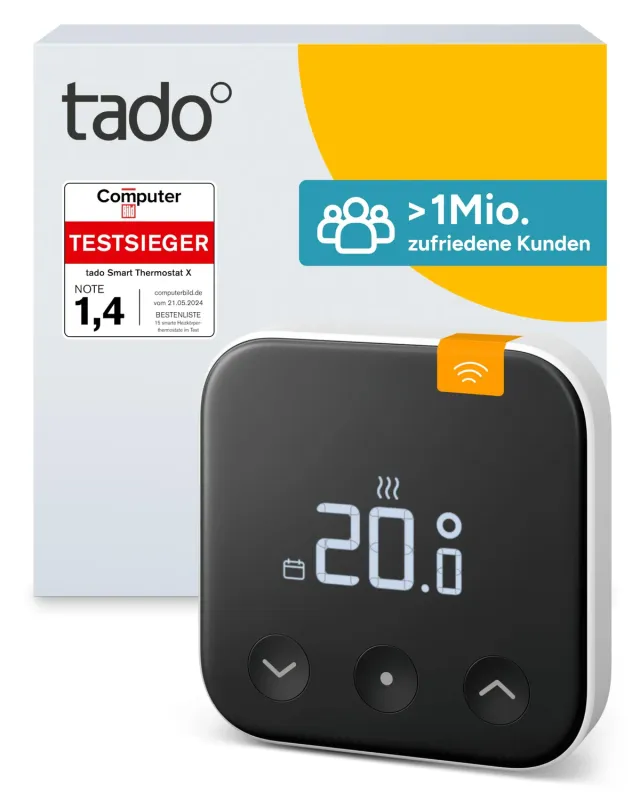 tado° X Funk-Temperatursensor für Heizkörperthermostat X