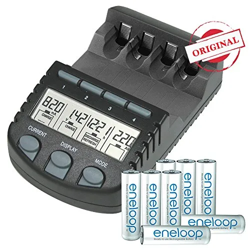 Technoline BC 700 Ladegerät inkl. 8x Eneloop AA Akkus