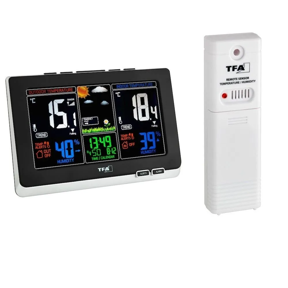 TFA Dostmann Spring 35.1129 Funk-Wetterstation Bundle