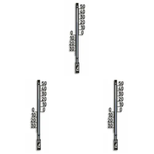 TFA Dostmann Außenthermometer 12.6003 analog schwarz