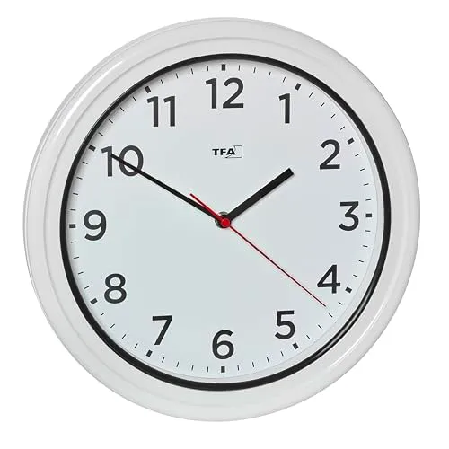 TFA Dostmann 60.3078 Outdoor-Wanduhr weiß 30,5 cm IP67