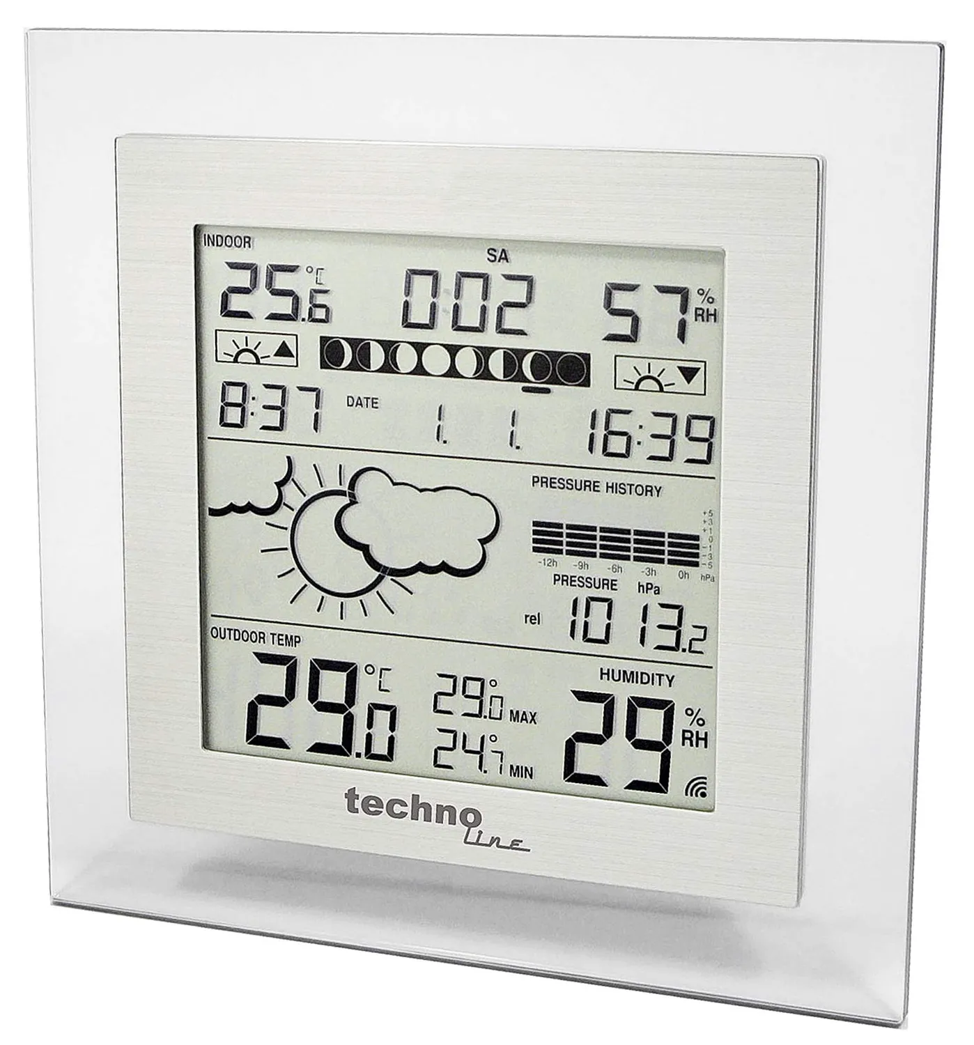 Technoline WS 9257-IT Wetterstation Luftdruckhistorie