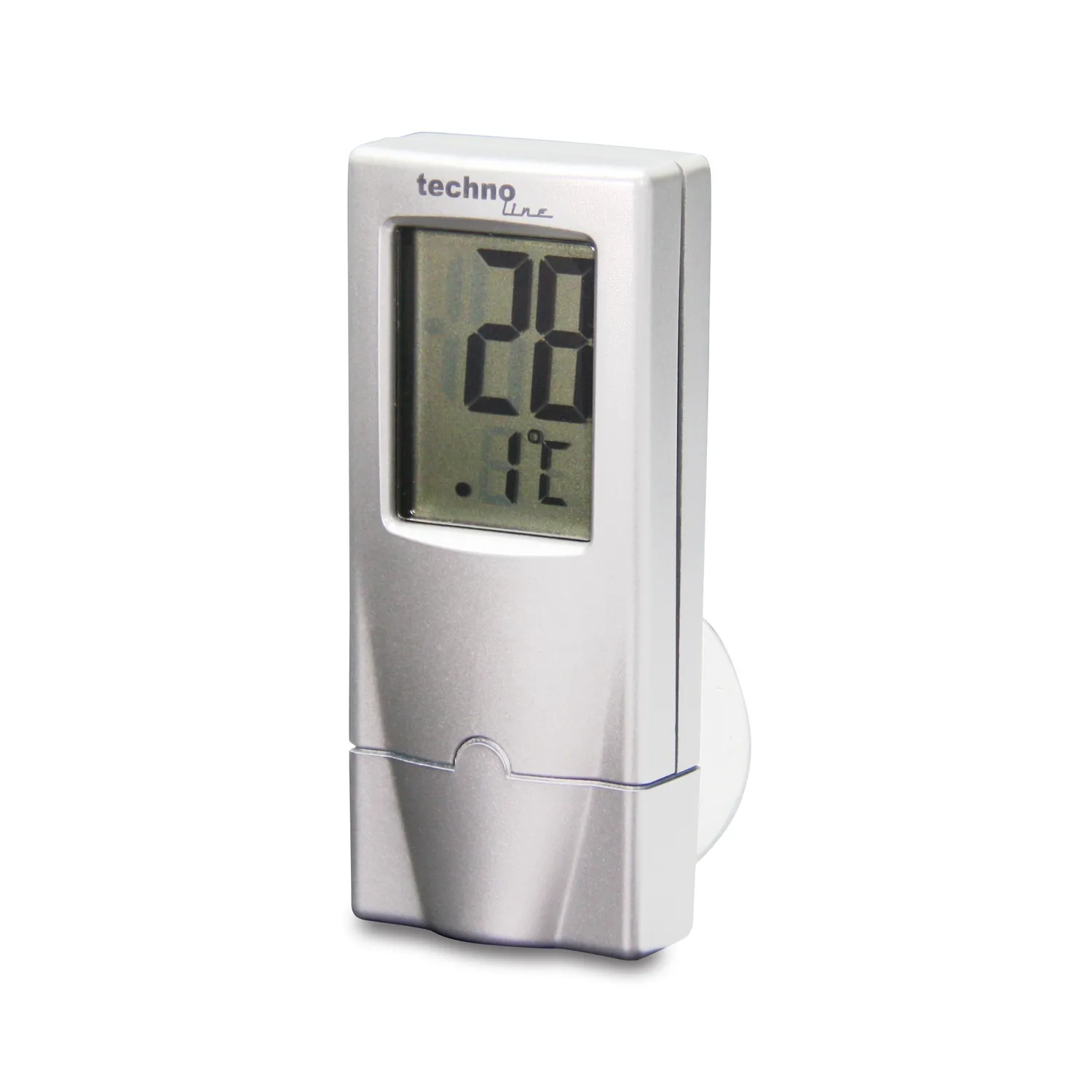 Technoline WS 7024 Temperaturstation Silber Saugnapf