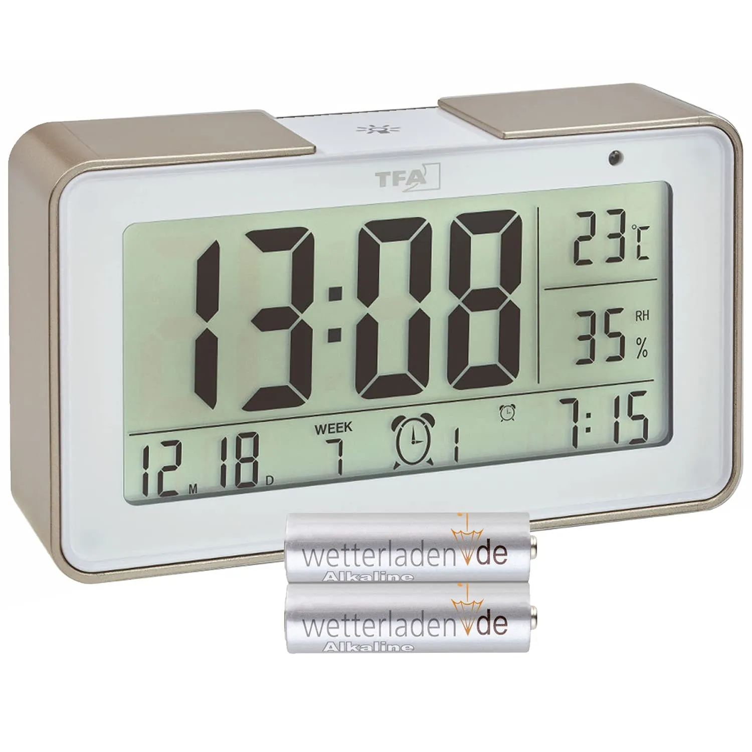 TFA Dostmann Melody 60.2540.01 Funk-Wecker schwarz