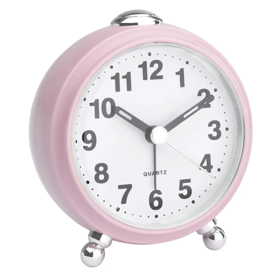 TFA Dostmann 60.1030 Retro-Wecker rosa geräuscharm
