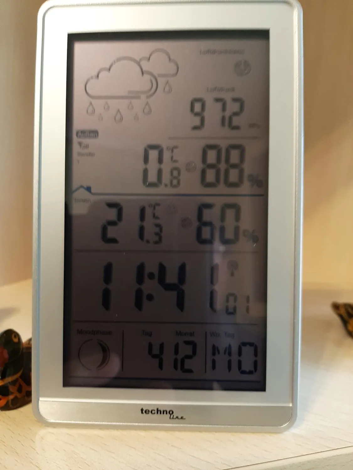 Technoline WS 9218 Wetterstation mit Außensensor DCF