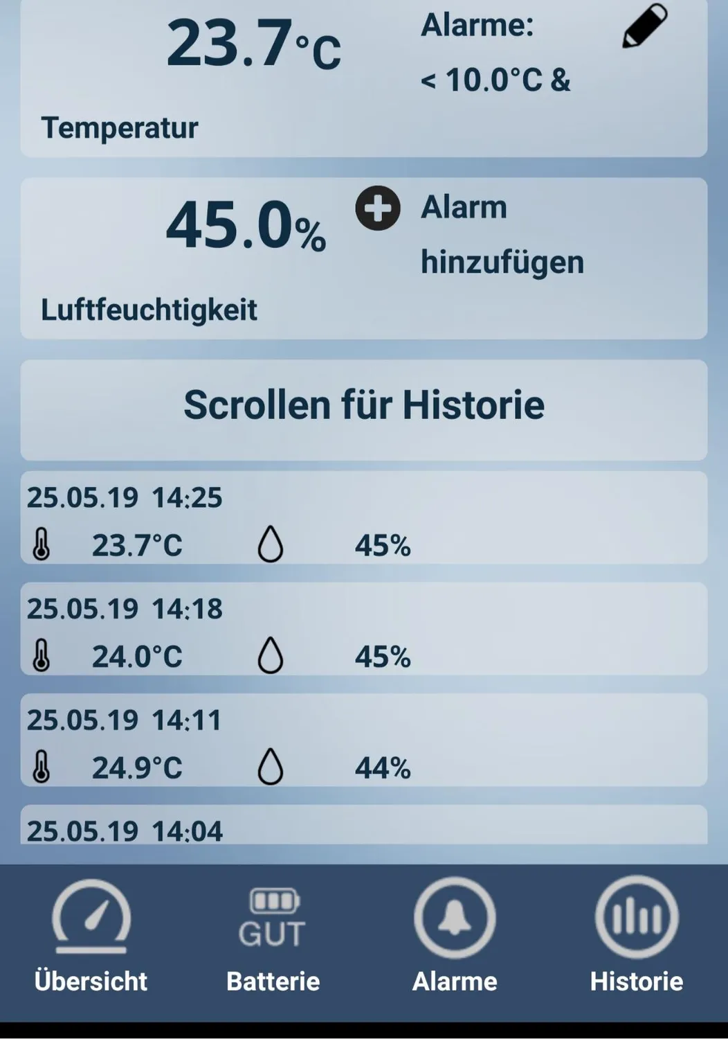 Technoline MA 10200 Mobile Alerts Sensor weiß mit Gateway