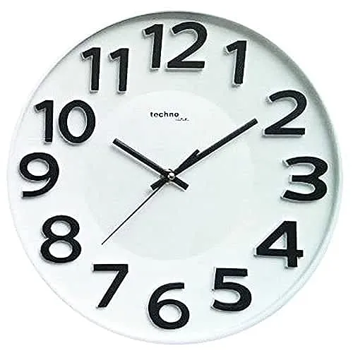 Technoline WT 4100 Wanduhr 30 cm weiß Kunststoff