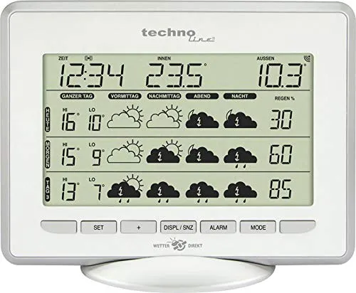 Technoline WetterDirekt WD 1800 Wetterstation 5-Tage