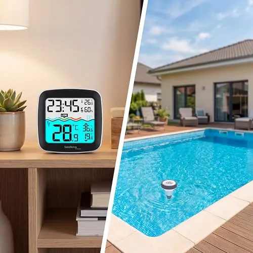 Technoline WS9059 Funk-Poolthermometer mit Basisstation