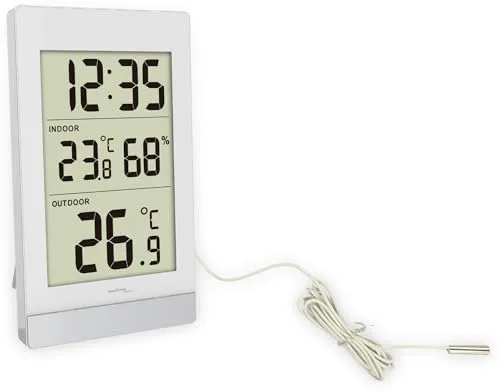 Technoline WS7039 Temperaturstation Kabelfühler weiß