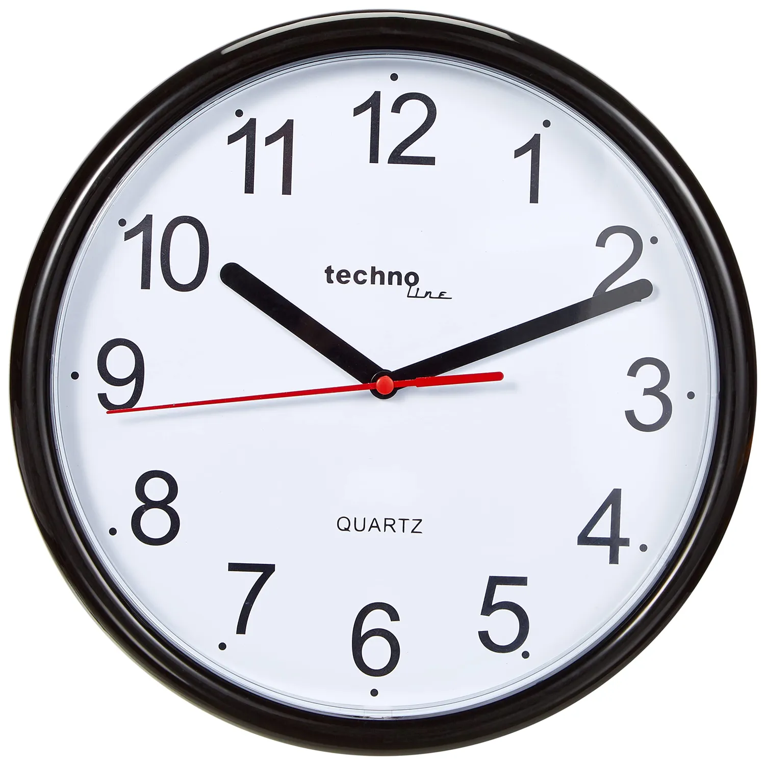 Technoline WT 600 Wanduhr Rot 25 cm Kunststoff