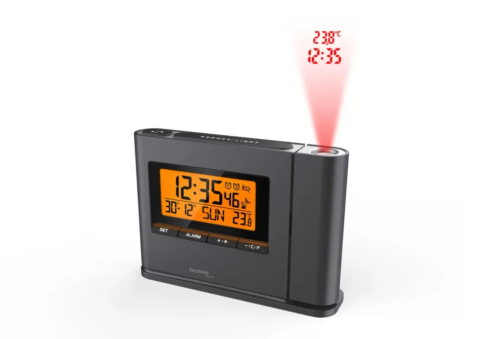 Technoline WT 519 Funk-Projektionswecker mit Temperaturprojektion