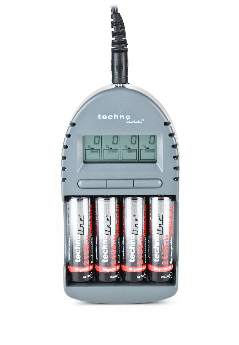 Technoline BC 450 Akku-Ladegerät schwarz Mikroprozessor