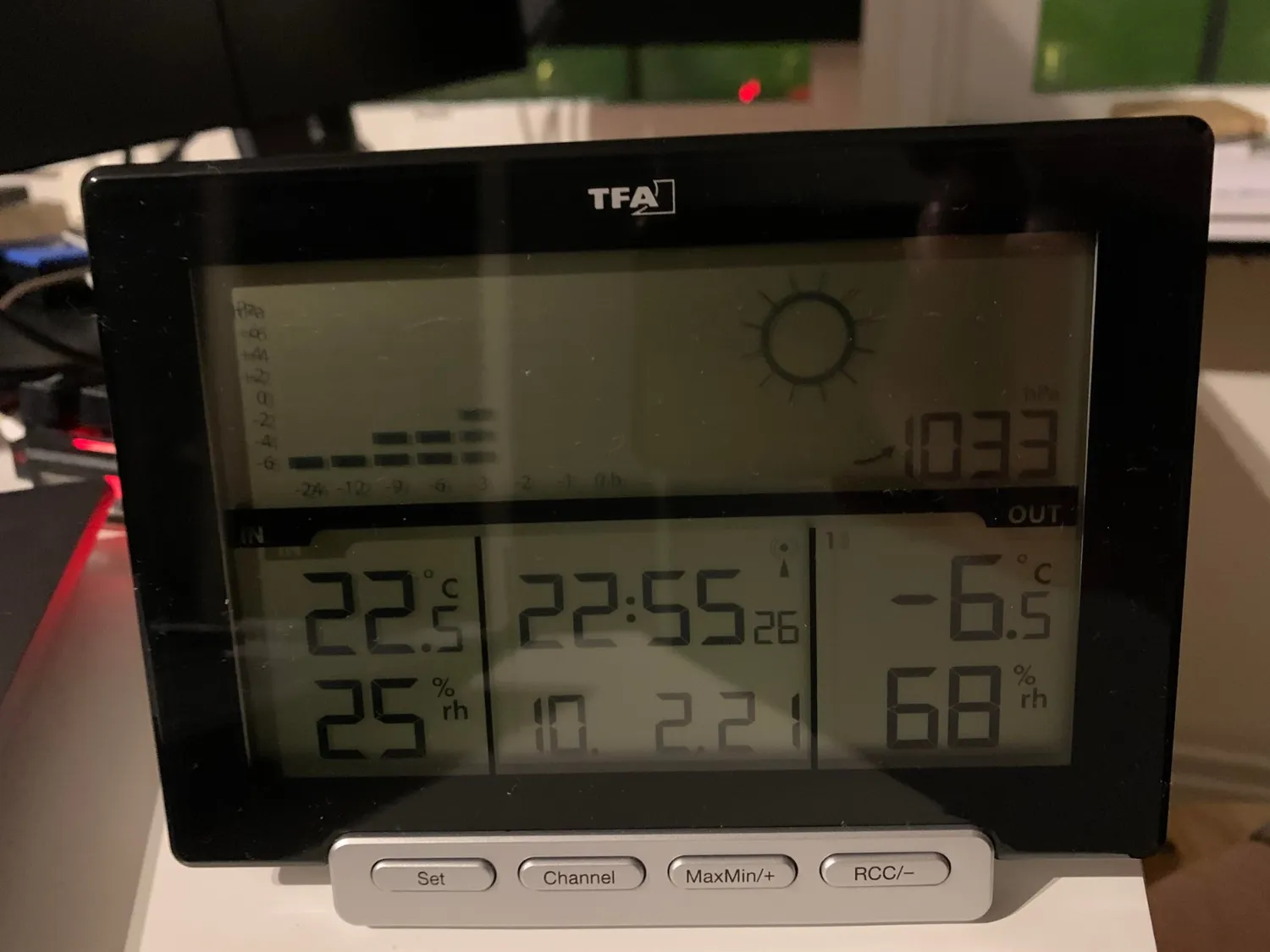 TFA Dostmann Meteo Sens 35.1139.01 Funkwetterstation schwarz