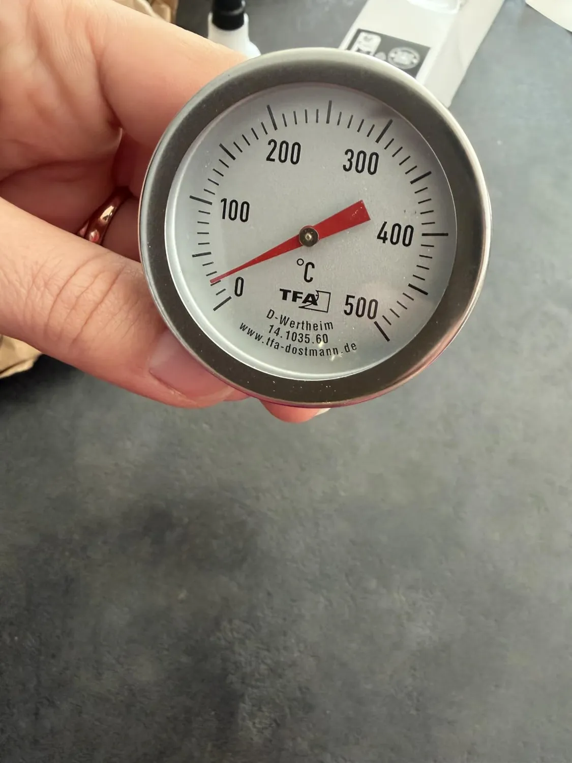 TFA Dostmann 14.1035.60 Backofenthermometer Edelstahl 500°C