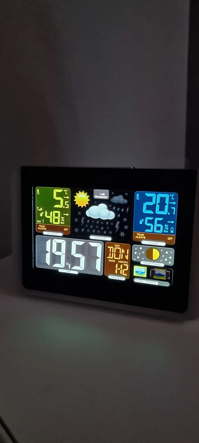 Technoline WS 6442 Funk-Wetterstation Farbdisplay schwarz