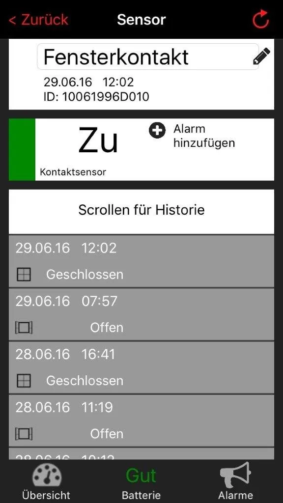 TFA Dostmann WeatherHub Fenster-Türkontakt 3er-Set weiß