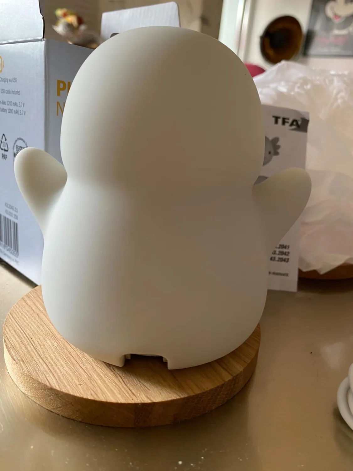 TFA Dostmann 43.2043 Nachtlicht Pinguin grau