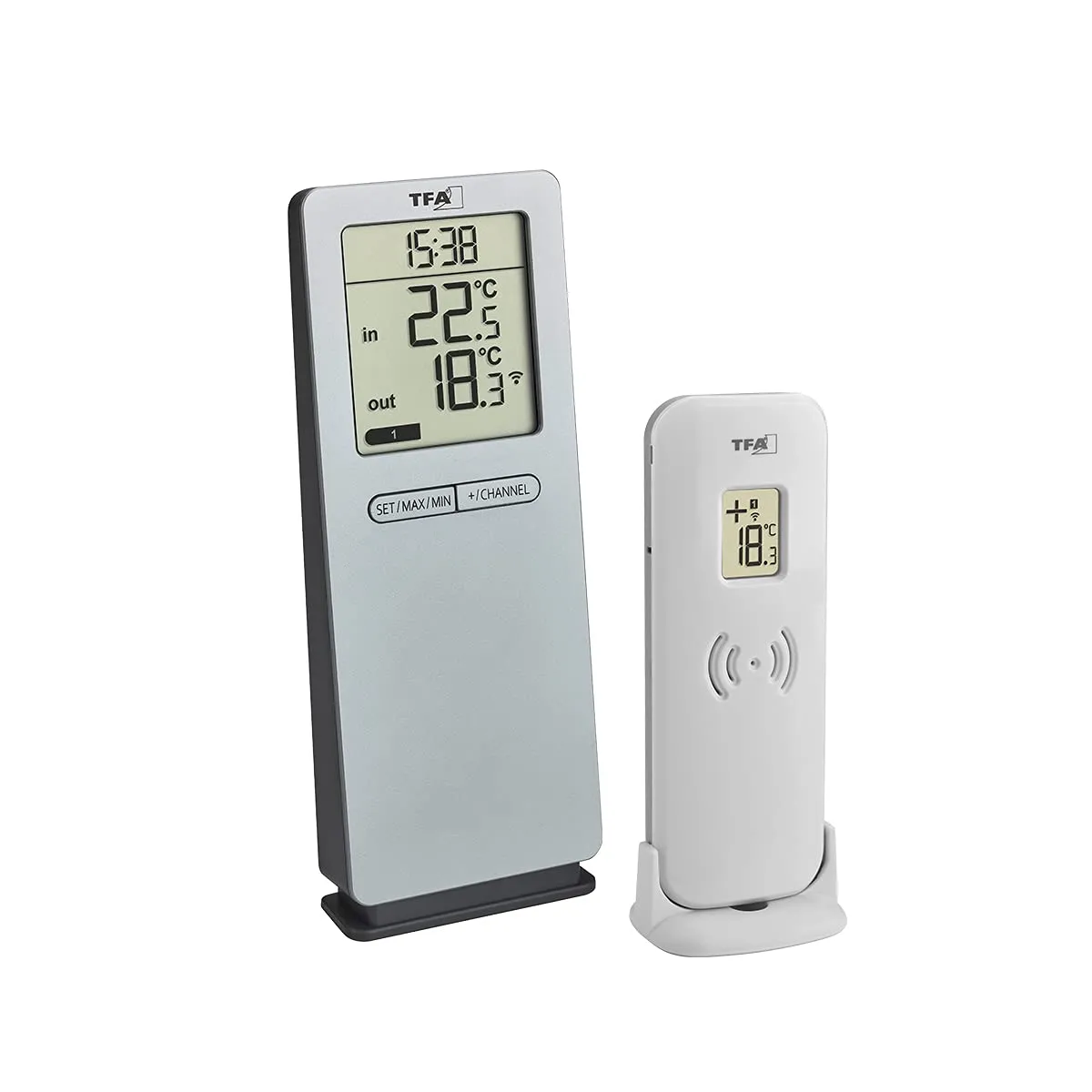 TFA Dostmann Logoneo 30.3071.01 Funkthermometer schwarz 100 m