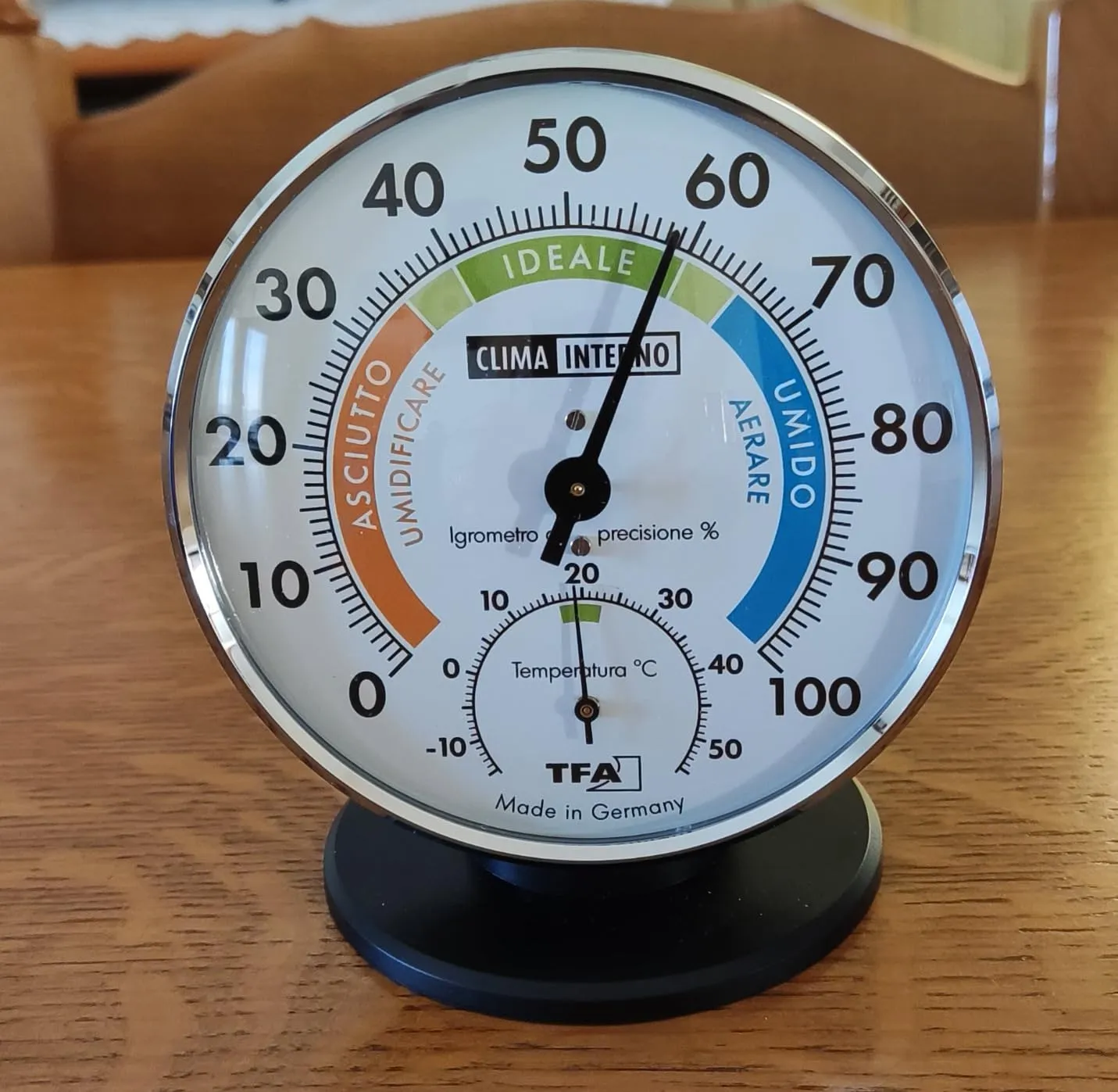 TFA Dostmann 45.2033 Thermo-Hygrometer analog schwarz