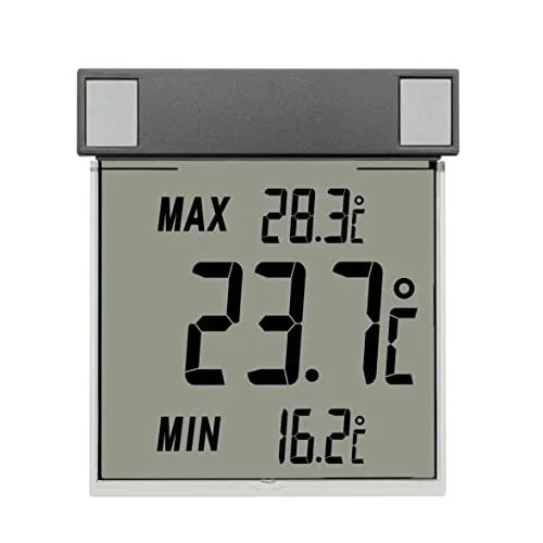 TFA Dostmann Vision 30.1025.10 digitales Fensterthermometer anthrazit