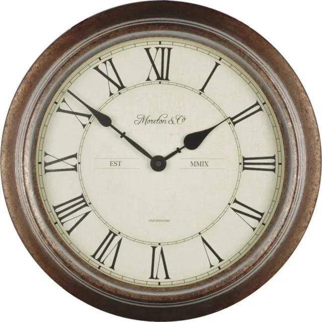 Technoline WT 7006 Außenwanduhr Braun 36 cm Quarzwerk