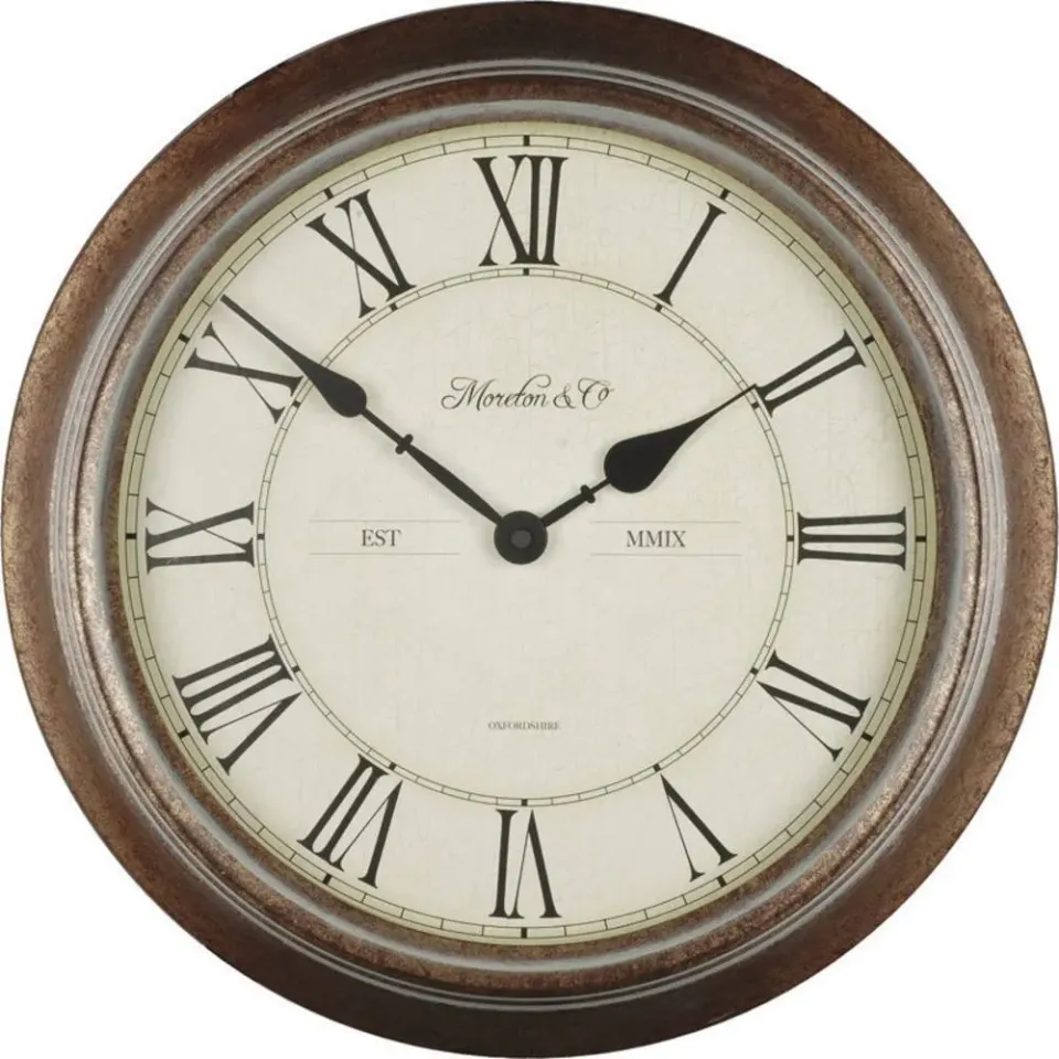 Technoline WT 7006 Außenwanduhr Braun 36 cm Quarzwerk