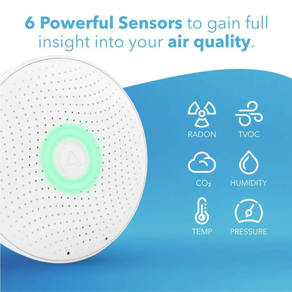 Airthings Wave Plus House Kit Raumluftmonitor mit Hub Radon