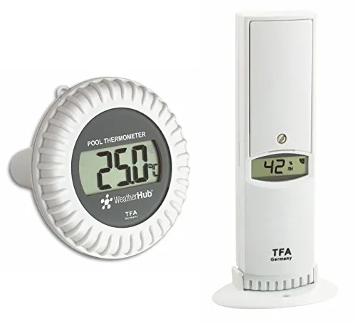 TFA Dostmann WeatherHub 30.3310.02 Sender-Set Pool weiß