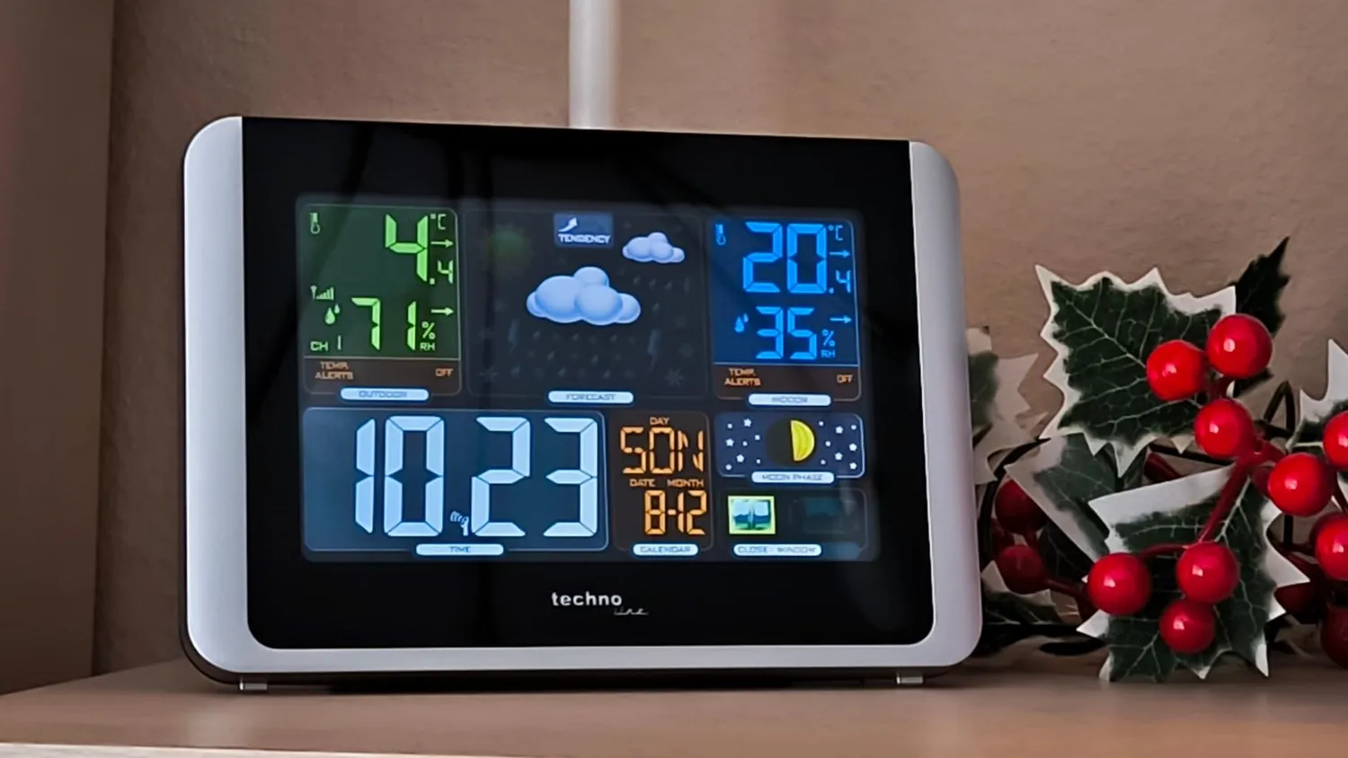 Technoline WS 6442 Funk-Wetterstation Farbdisplay schwarz